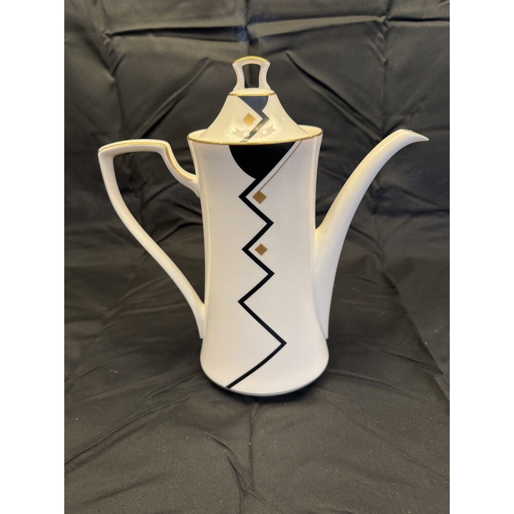 Noritake Portfolio Fine China Tall Coffee Pot & Lid